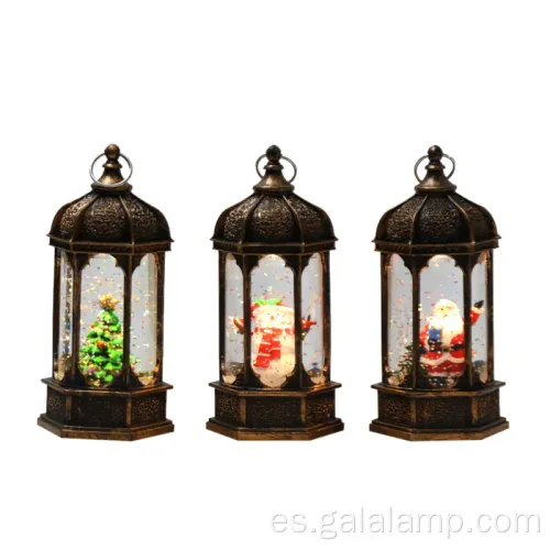 Lámpara de viento LED portátil festiva para decoración navideña